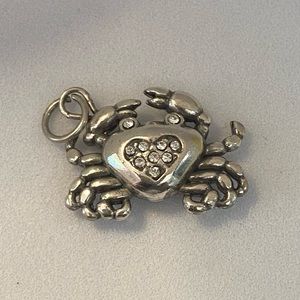 Brighton Silver Tone with Rhinestones Crab (230)